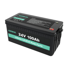 Акумулятор ENERSUN LiFePo4 24V 100AH з вбудованим BMS (літій-залізо-фосфатний акумулятор)