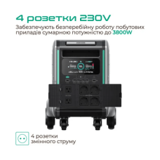Зарядна станція універсальна Zendure SuperBase V4600 3800W, 4608 Wh Grey (ZDSBV4600-gy-eu)