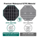Портативна сонячна панель Solar panel IP67 30W 2xUSB (PD) виходу (BS-030)