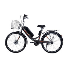 Електровелосипед складний з низькою рамою E-motion 36V 14Ah 350W / "сіро-оранжевий"