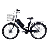 Електровелосипед складний з низькою рамою E-motion 36V 14Ah 350W / чорно-синій