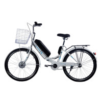 Електровелосипед складний з низькою рамою E-motion 36V 14Ah 350W "біло-блакитний"