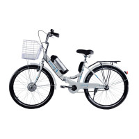 Електровелосипед складний з низькою рамою E-motion 36V 10Ah 350W / "біло-блакитний"