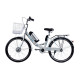 Електровелосипед складний з низькою рамою E-motion 36V 10Ah 350W / "біло-блакитний"