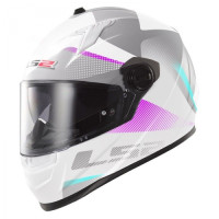 Шолом LS2 FF322 Concept II Tyrrell White Pink Шолом LS2 FF322 Concept II Tyrrell White Pink