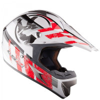 Кросовий шолом LS2 MX433 Stripe White Red Gloss Кросовий шолом LS2 MX433 Stripe White Red Gloss