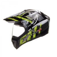 Шолом мотард LS2 MX433 Stripe Hi-Vis Black Yellow Шолом мотард LS2 MX433 Stripe Hi-Vis Black Yellow