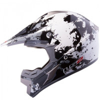 Кросовий шолом LS2 MX433 Blast White Black Titanium Gloss Кросовий шолом LS2 MX433 Blast White Black Titanium Gloss